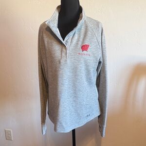 Under Armour Women's Heather Gray Quarter-Zip Sweatshirt